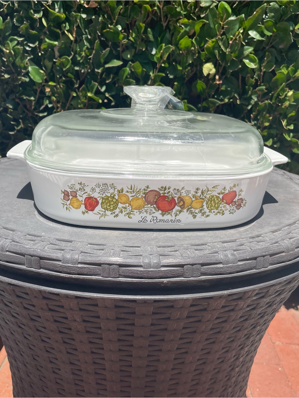 Vintage CorningWare Covered Casserole Dish “Spice of Life”  2 quart